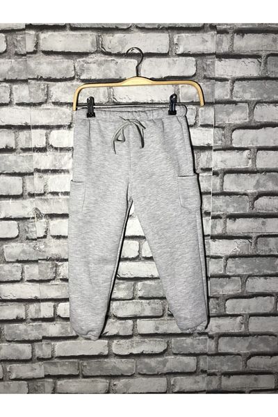 twins tailors Pair of Kids Sweatpants Gray Red