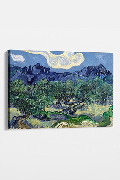 TabloShop Vincent Van Gogh - Zeytin Ağaçları Kanvas Tablosu - Klasik Sanat De...