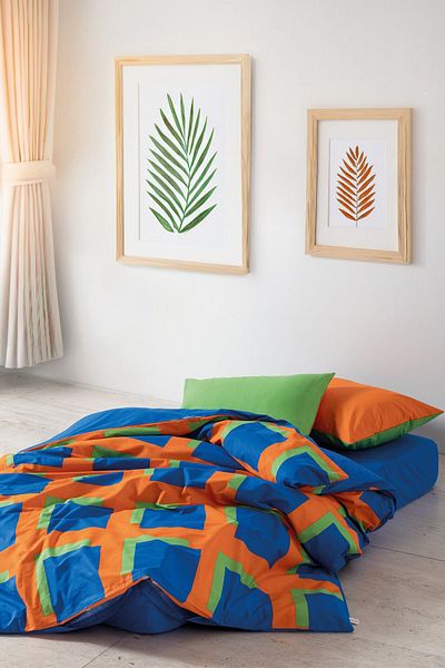 Cozy Home Set de husă de pilota Venus Blue elastică - Popping Colors