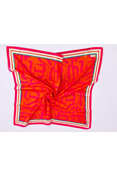 Akel 95x95 Ethnic Patterned Digital Soft Scarf