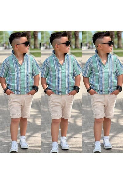 ALPİDS Cotton Knitwear Summer Oversize Gabardine Shorts