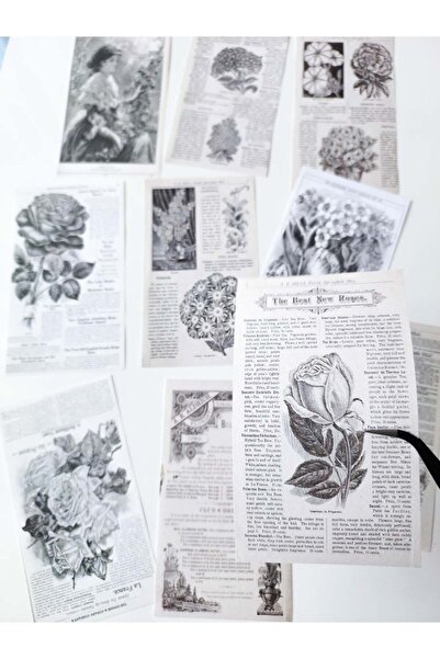 Scrapbook Mini Kitap Sayfaları Kağıdı/ Bullet Journal/ Ing Vintage