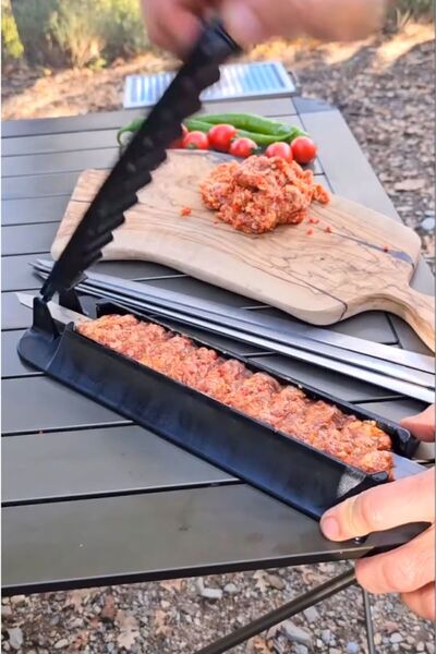CAMPOUT kebapmatik Adana Urfa kebap kalıbı Aparatı pratik hızlı kebap makinesi kutulu kebap matik