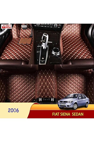 Miren Fiat Siena 2006 sedan Uyumlu 5d Havuzlu Suni Deri OTO PASPAS (Koyu kahv...