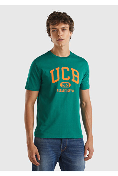 United Colors of Benetton Tricou cu mânecă scurtă 100% bumbac cu imprimeu ver...