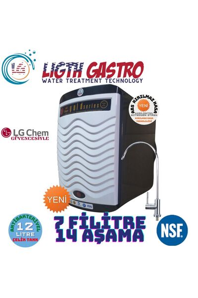 light gastro Gold Specıal S Siyah-beyaz 12 Litre 7 Filitre 14 Aşama Gümüş Iyo...