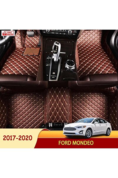Miren Ford Mondeo 2017-2020 Uyumlu 5d Havuzlu Suni Deri OTO PASPAS (Koyu kahv...