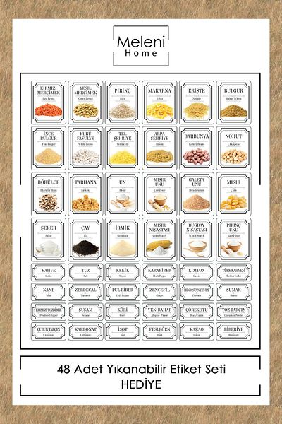 Meleni Home Set of 12 Large Size Square Food Storage Container with Pino Label Anthracite 12 X 1.10 Lt