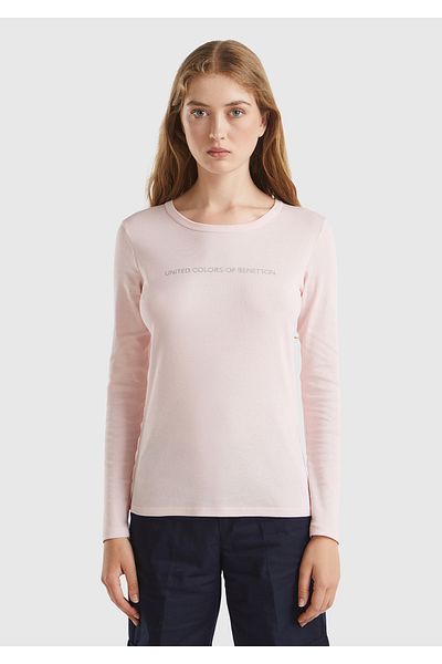 United Colors of Benetton Tricou Benetton pentru damă, roz pudrat