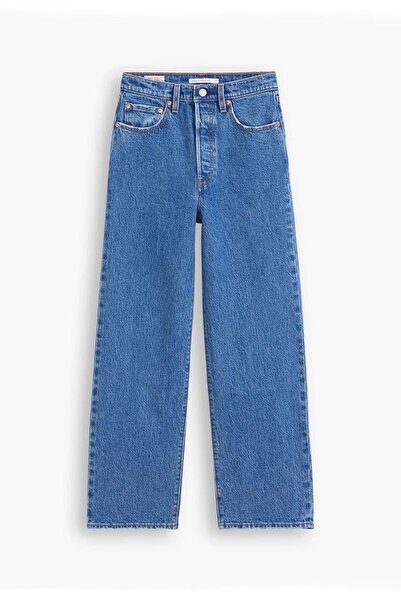 Levi's Blugi din bumbac cu talie înaltă, cu croiala dreaptă, PANTALONI JEANS A7743