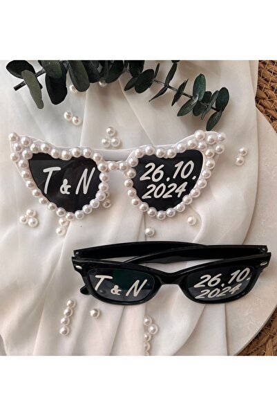 BAŞAKTASARIMATÖLYESİ Bride Gözlük,Parti Gözlük, İsimli Gözlük