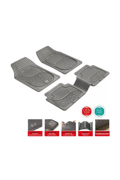 Pufi Bubble Base Universal Kauçuk Paspas Siyah Renk/100% Yüksek Kaliteli Yumuşak Kauçuk 1.kalite 5 Parça