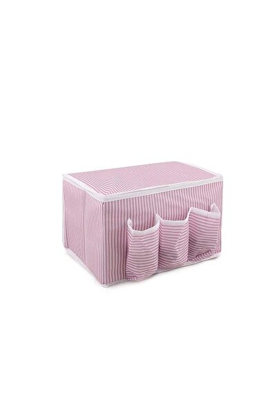 Hanedan HOME Başucu Organizer - Pembe Bebek Düzenleyici ( Ürün Pembe-beyaz Çizgilidir )