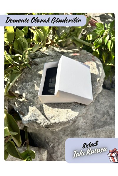 Fatih Kutu 8x6x3 - Beyaz Renk Süngerli Takı Kutusu | [25 Adet] FatihKutu