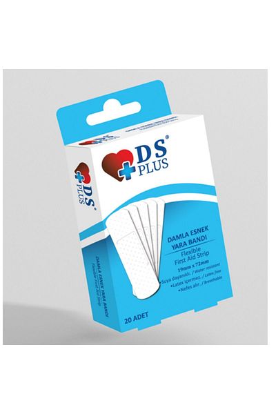DS PLUS ضمادة مرنة 20 قطعة في عبوة واحدة