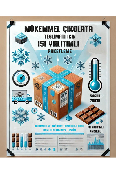 Mazlum Çikolata Mazlum Yaldızlı Çikolata Floklu Kutu