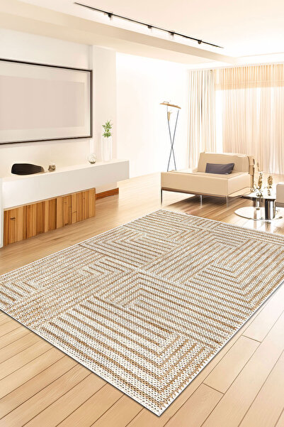 Decomia Home Covor de living cu aspect de iută, antiderapant, lavabil, covor de bucătărie, covor de balcon