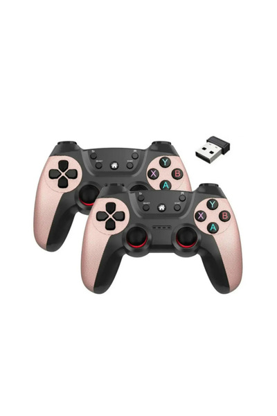 VOOKA Joystick Gamepad Çiftli TV PC Uyumlu Oyun Konsolu 2.4G Gamepad Double Joystick Doungle