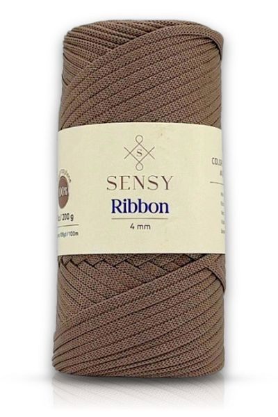 SENSY 200g Macrame Floss Mink premium polyester Ribbon - Rope Detailed