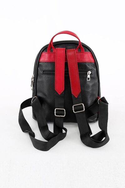 DERİNSS Dkb034 Genuine Leather Black Women's Shoulder and Backpack