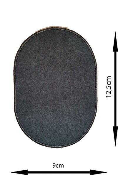 REMSATİC Ütü Ile Yapışan Arma - Patch - Dirsek Yama Modeli Gri (9cm X 12,5cm)