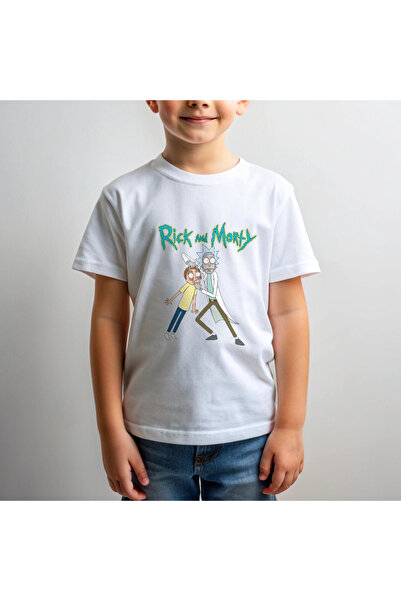 Let's Wear Rick And Morty Baskılı Erkek Çocuk T-shirt