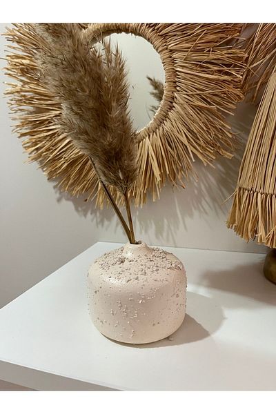 Louve Store مزهرية مفردة مزخرفة على الطراز الاسكندنافي، هدية
