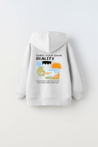The Champ Clothing White Fleece Jersey - Unisex Kids Hoodie Sweatshirt, Hooded and Printed