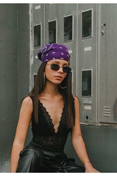 Be Best Bandană unisex mov cu model Cd136