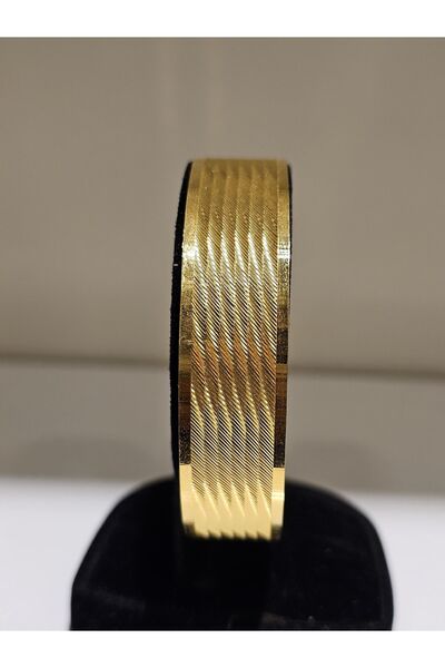 imitasyon dünyası 22ayar Altın Kaplama Düz Trabzon Model Bilezik 1 Adet 1.5 Cm Eninde 1.5 Cm Eninde