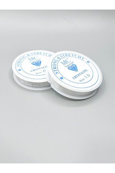 Egem aksesuar خيط صيد مرن شفاف قطعة واحدة 0.8 مم، قطعة واحدة 1 مم (15 متر)