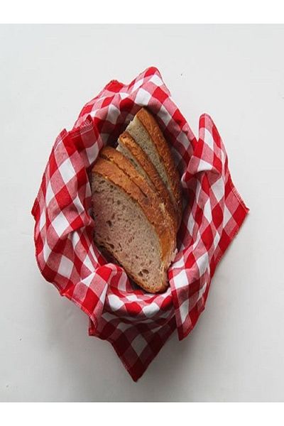 Çizgikare 2 Checkered Bread Basket - Napkin