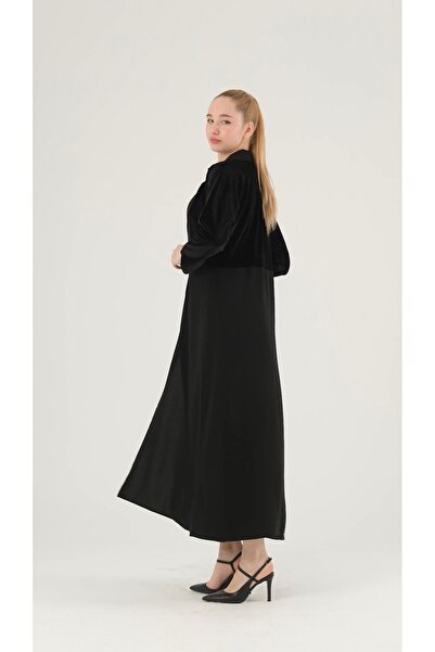 Butik10 Crepe Velvet Ferace Please Issue Dimensions!