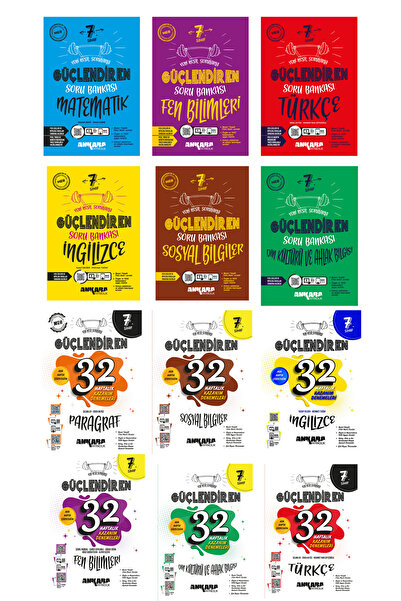 Ankara Yayıncılık ANKARA YAYINLARI 7. SINIF GÜÇLENDİREN 7 Lİ SET TÜM DERSLER