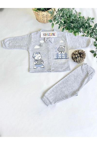 kidszone Baby Boy Set - 100% Cotton, Newborn