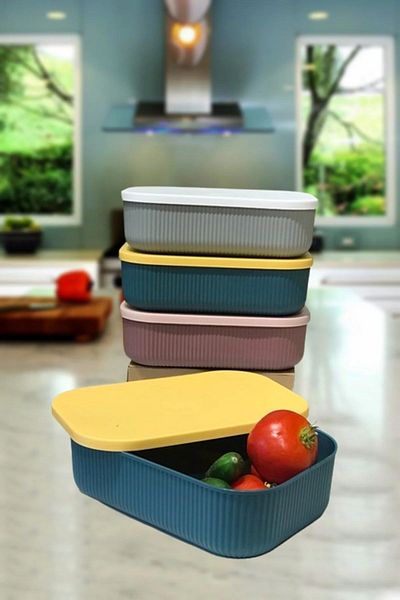 Bayev 3 Pieces Storage 3.2 Lt Mix, Multi-Purpose Food Organizer, Food Storage Container with Lid