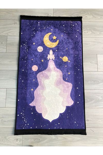 YTR HOME Non-Slip Base Machine Washable Digital Printed Prayer Rug 70x120cm