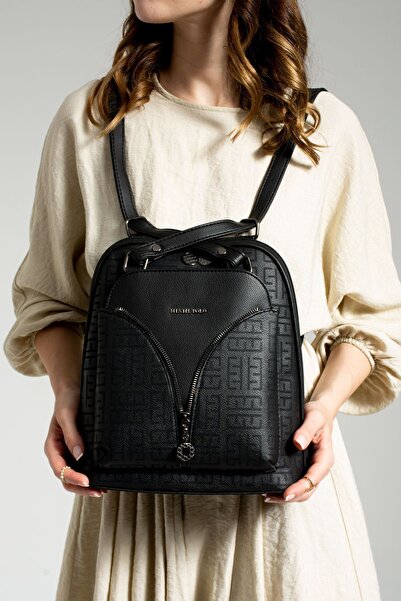 Miami Polo حقيبة ظهر نسائية جلدية وحقيبة كتف