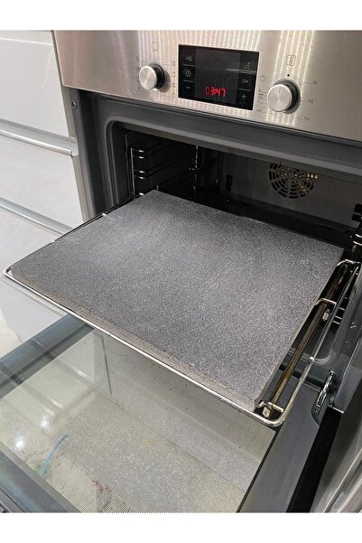 MR MERMER MUTFAK Doğal Bazalt Pişirme Taşı - (35X40CM) - Pizza Taşı, Mangal T...