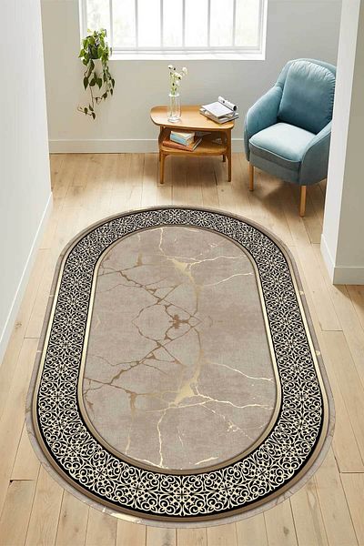 YTR HOME Digital Printed Non-Slip Based - Washable Carpet Runner for Living Room and Kitchen