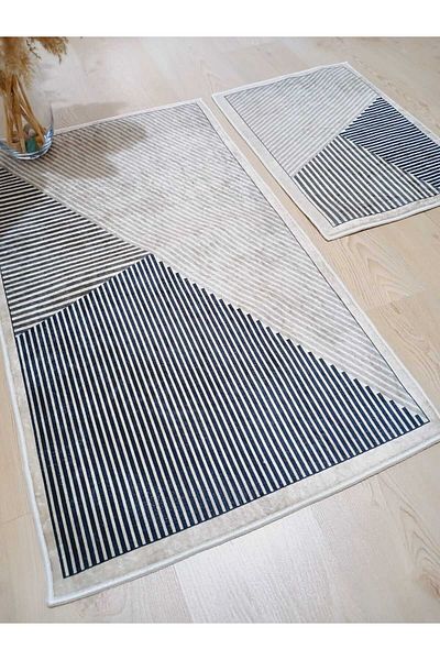 Ardizayn Fresh(Vizon) - Βαμβακερό υφαντό χαλί μπάνιου (60x100-40x60 cm)