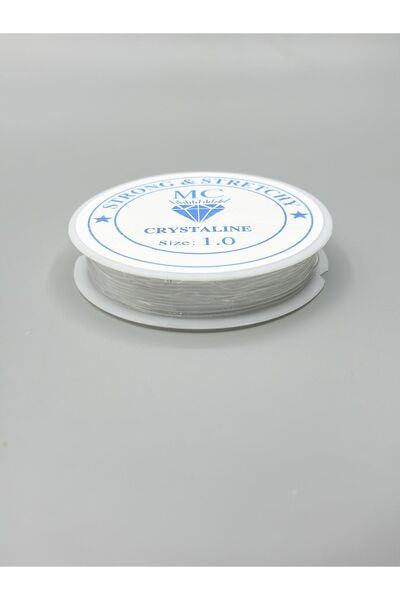 Egem aksesuar 3 Adet Esnek Misina Lastik Ip 1 Mm Şeffaf 15 Metre