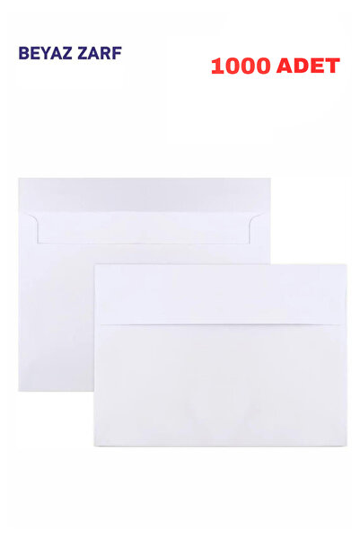 everart Davetiye Zarfı Beyaz 11,4x16,2cm Buklet 1000 Adet