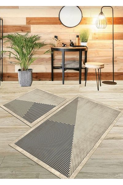 Ardizayn Fresh(Vizon) - Βαμβακερό υφαντό χαλί μπάνιου (60x100-40x60 cm)