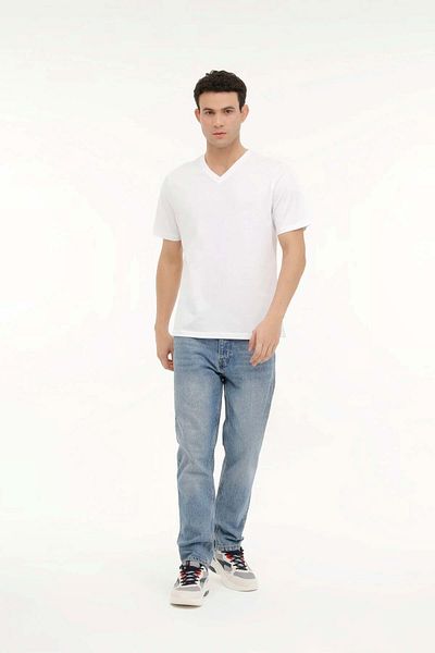 Kinetix KINETIX M-SN221 BSC 4FX Λευκό T-Shirt με μανίκια - XL
