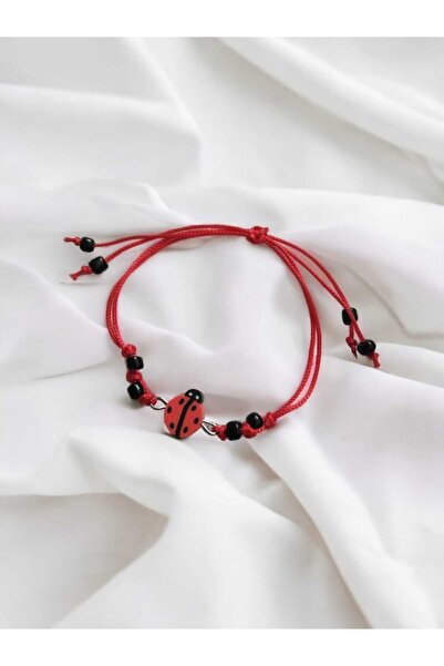 nasclaycollection سوار الأطفال باللون الأحمر الخنفساء من فيمو