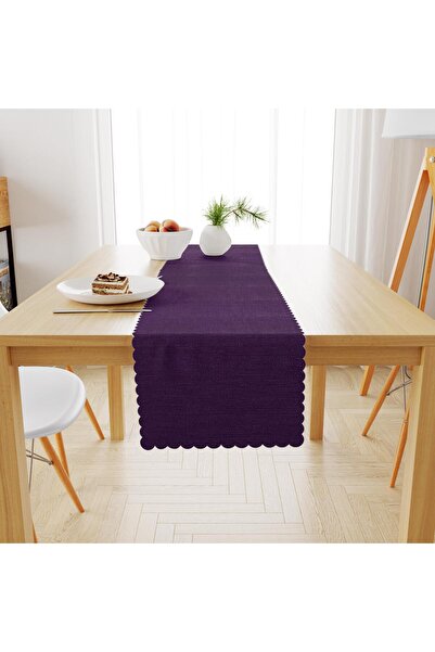 benimol Mor Kadife Dokulu Runner 40x180