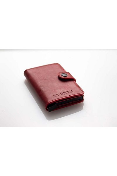 Wrapsol Mechanism Wallet Single Red Leather