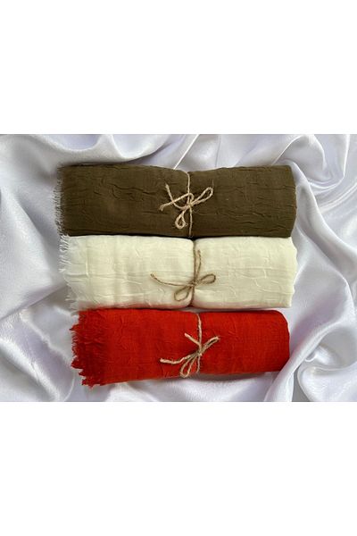 Organic Scarfs Σειρά 3 τεμαχίων LUXURY BAMBOO KRAŞ