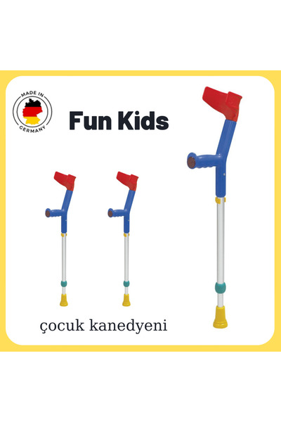 rebotec Çocuk Kanedyen Koltuk Değneği - 1 Çift